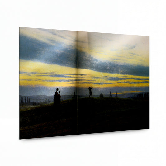 Obraz Caspar David Friedrich — Večerní hvězda — lesklý kovový obraz — lesklý kovový obraz