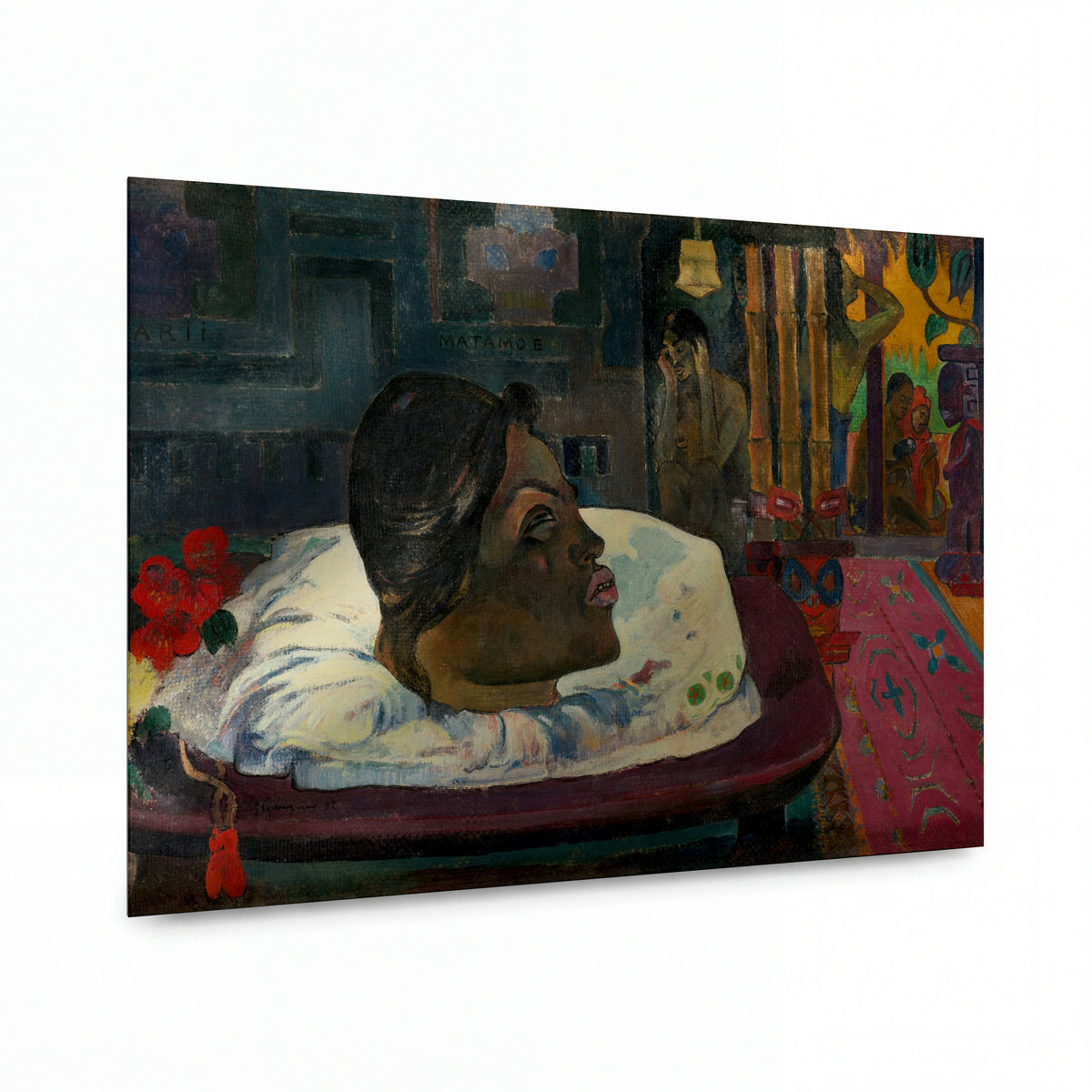 Obraz Paul Gauguin — Arii Matamoe (The Royal End) — reprodukce na kovovém panelu s vysokým leskem