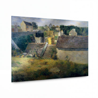 Obraz Paul Gauguin — Domy ve Vaugirard — reprodukce na kovovém panelu s vysokým leskem — reprodukce na kovovém panelu s vysokým leskem