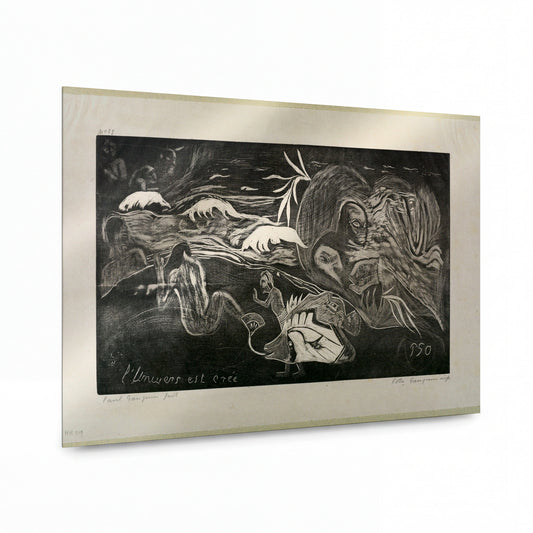 Obraz Paul Gauguin — The Universe Is Created — luxusní reprodukce na kovu — luxusní reprodukce na kovu