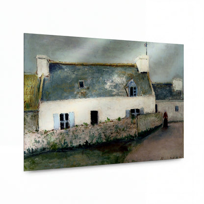 Obraz Maurice Utrillo — Farm on the Isle d'Ouessant (Finistere) — luxusní reprodukce na kovu — luxusní reprodukce na kovu