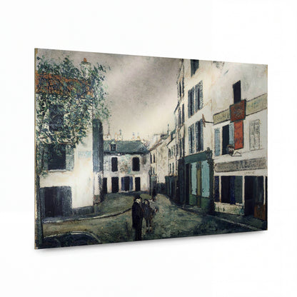 Obraz Maurice Utrillo — Tertre Square, 1912 — umělecký kovový obraz s vysokým leskem