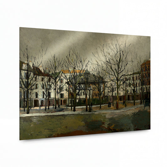 Obraz Maurice Utrillo — The Kiosk — umělecká reprodukce na hliníku — umělecká reprodukce na hliníku