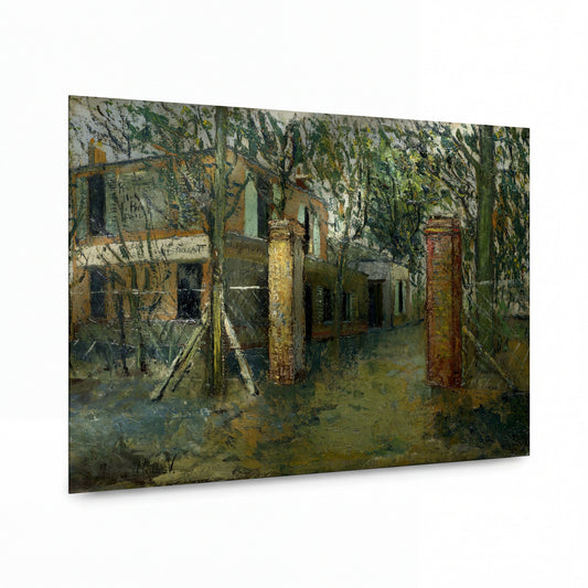 Obraz Maurice Utrillo — The Tavern at Montmagny — umělecká reprodukce na hliníku — umělecká reprodukce na hliníku