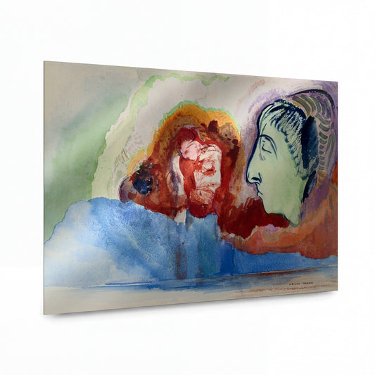 Obraz Odilon Redon — Dante's Vision — kovová reprodukce s vysokým leskem — kovová reprodukce s vysokým leskem