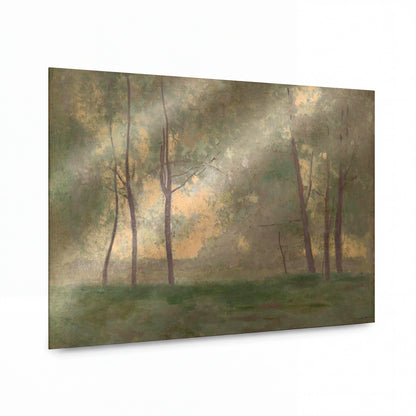 Obraz Odilon Redon — Landscape — kovový obraz na hliníkovém panelu — kovový obraz na hliníkovém panelu