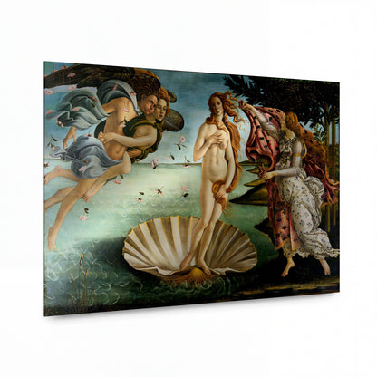 Obraz Sandro Botticelli — Zrození Venuše — lesklý kovový obraz — lesklý kovový obraz