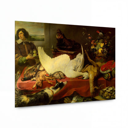 Obraz Frans Snyders — Zátiší s labutí — lesklý obraz na hliníku