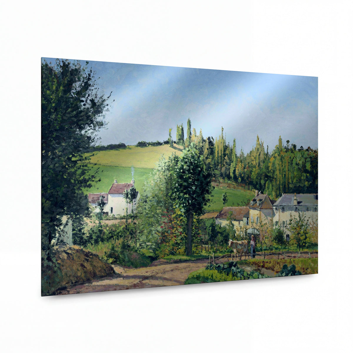 Obraz Camille Pissarro — Stezka poustevny u Pontoise — lesklý obraz na hliníku — lesklý obraz na hliníku