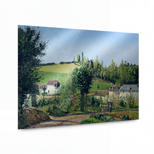 Obraz Camille Pissarro — Stezka poustevny u Pontoise — lesklý obraz na hliníku — lesklý obraz na hliníku