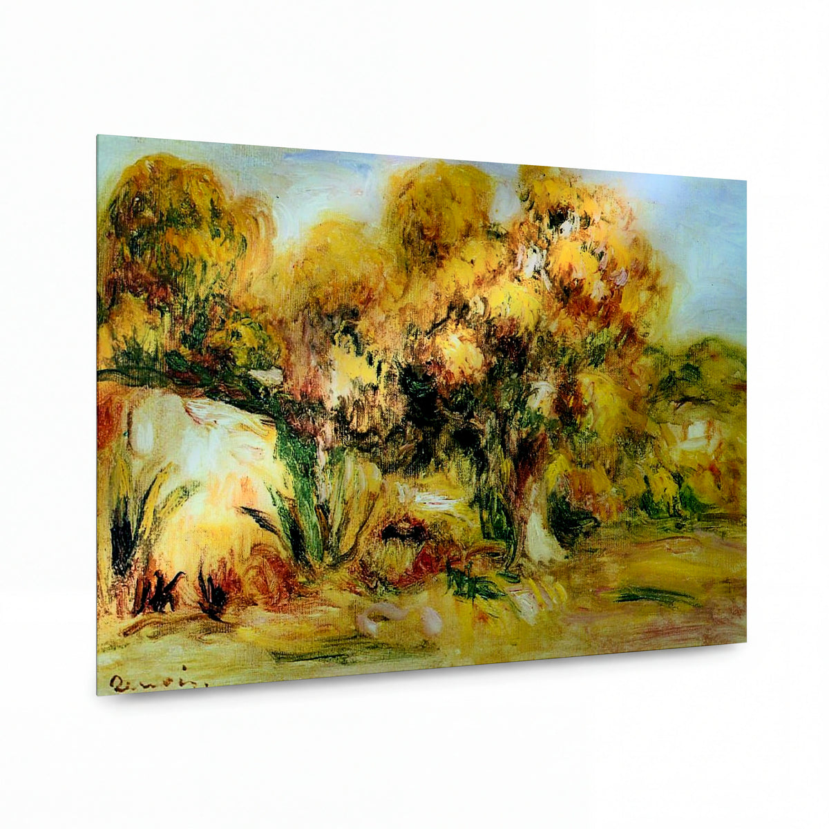 Obraz Pierre-Auguste Renoir — Landscape 11 — kovový obraz na hliníkovém panelu — kovový obraz na hliníkovém panelu