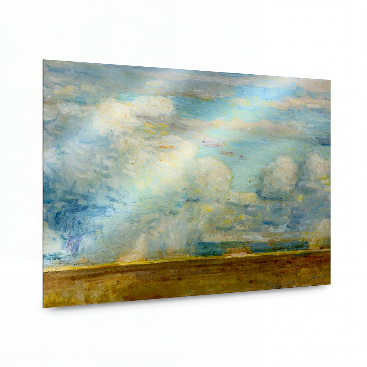 Obraz Frederick Childe Hassam — Clouds — lesklý kovový obraz — lesklý kovový obraz