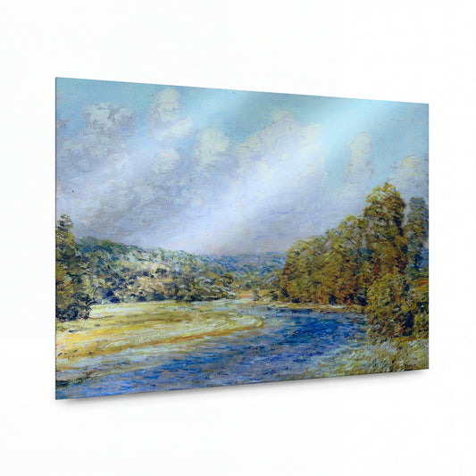 Obraz Frederick Childe Hassam — River Landscape — umělecká reprodukce na hliníku — umělecká reprodukce na hliníku