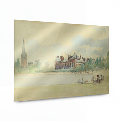 Obraz Camille Pissarro — Kensington Gardens, London, 1890 — lesklý kovový obraz