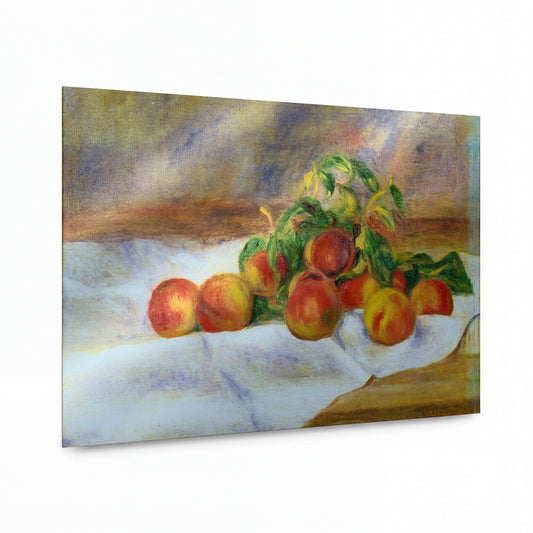 Obraz Pierre-Auguste Renoir — Peaches — umělecký kovový obraz s vysokým leskem — umělecký kovový obraz s vysokým leskem
