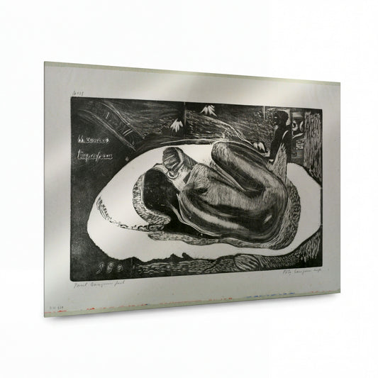 Obraz Paul Gauguin — Manao Tupapau — lesklý kovový obraz — lesklý kovový obraz