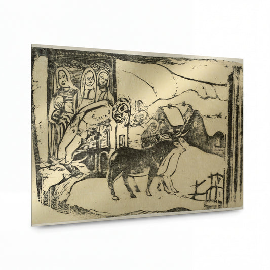 Obraz Paul Gauguin — Wayside Shrine in Brittany — umělecká reprodukce na hliníku — umělecká reprodukce na hliníku
