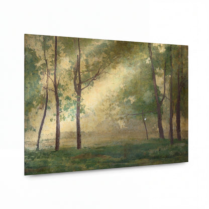 Obraz Odilon Redon — The Undergrowth in Spring — umělecký kovový obraz s vysokým leskem