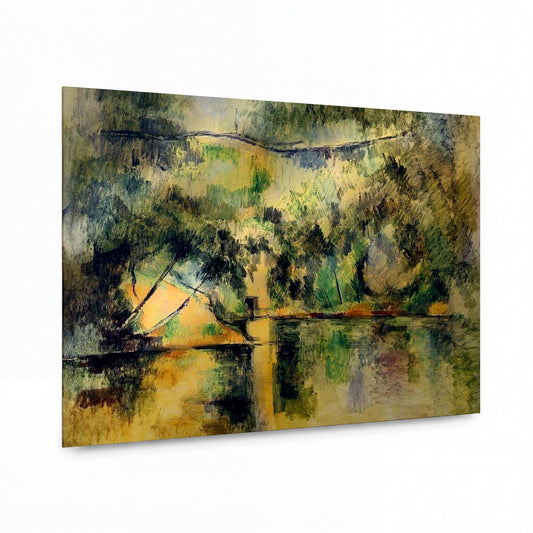 Obraz Paul Cézanne — Reflections in the Water — reprodukce na lesklém hliníkovém panelu — reprodukce na lesklém hliníkovém panelu