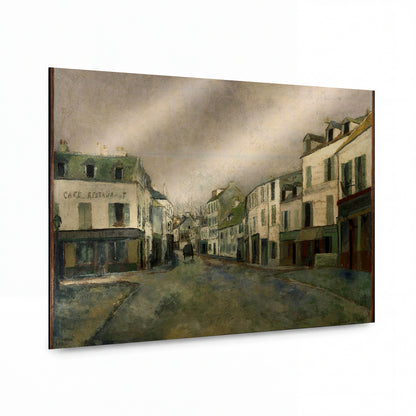 Obraz Maurice Utrillo — Pont Square, Sarcelles, 1911 — lesklý kovový obraz