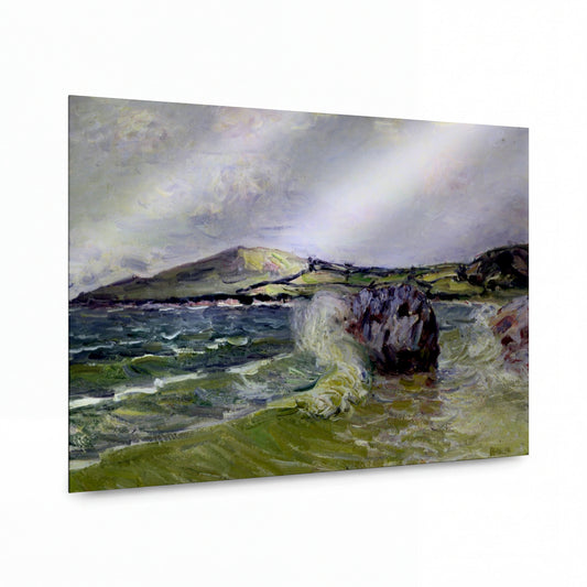 Obraz Alfred Sisley — Lady's Cove, Wales — kovový obraz na hliníkovém panelu