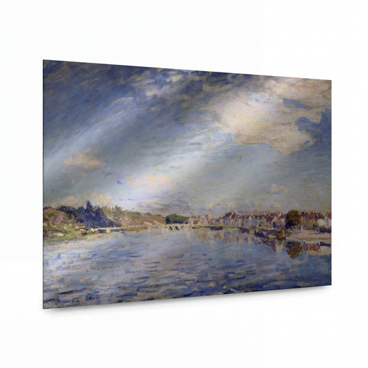 Obraz Alfred Sisley — Saint-Mammes, 1883 — reprodukce na lesklém hliníkovém panelu — reprodukce na lesklém hliníkovém panelu