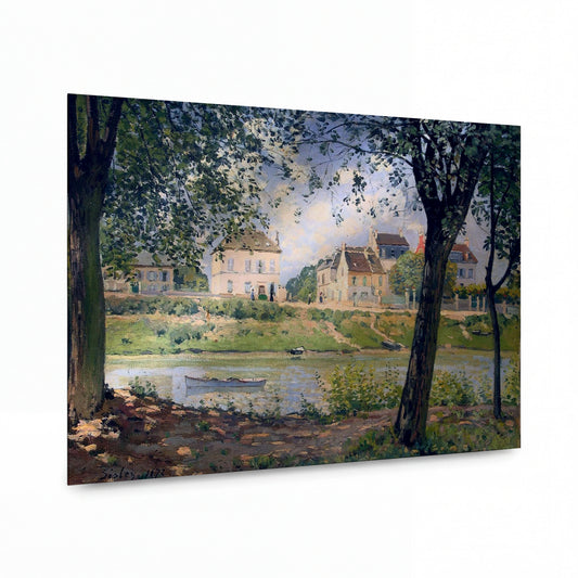 Obraz Alfred Sisley — Villeneuve-la-Garenne, 1872 — kovový obraz s vysokým leskem — kovový obraz s vysokým leskem