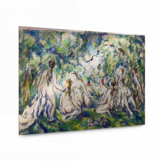 Obraz Paul Cézanne — Bathers — luxusní reprodukce na kovu — luxusní reprodukce na kovu