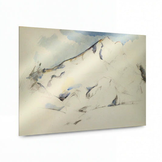 Obraz Paul Cézanne — Mount Sainte-Victoire — reprodukce na lesklém hliníkovém panelu — reprodukce na lesklém hliníkovém panelu
