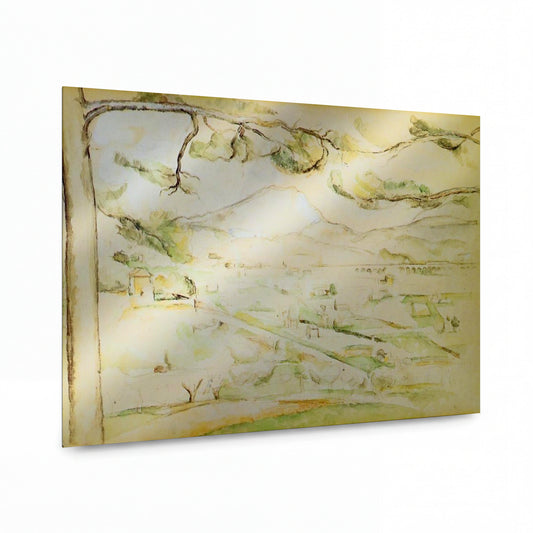 Obraz Paul Cézanne — The Arc Valley — umělecká reprodukce na hliníku — umělecká reprodukce na hliníku