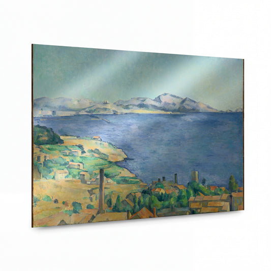 Obraz Paul Cézanne — Záliv Marseille z L'Estaque — lesklý kovový obraz