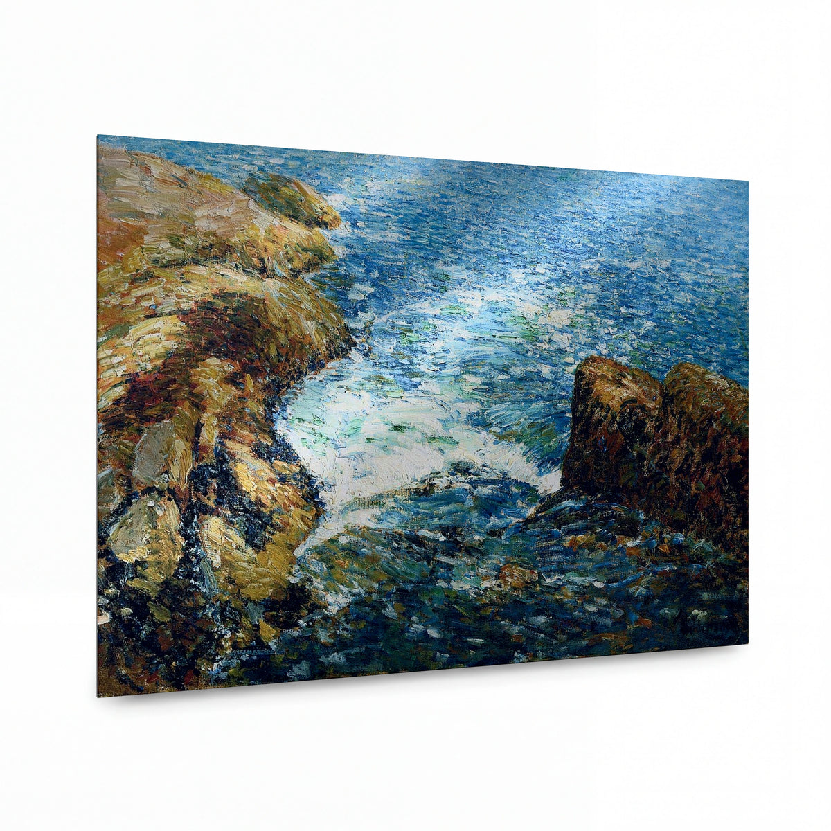 Obraz Frederick Childe Hassam — Surf and Rocks — lesklý obraz na hliníku