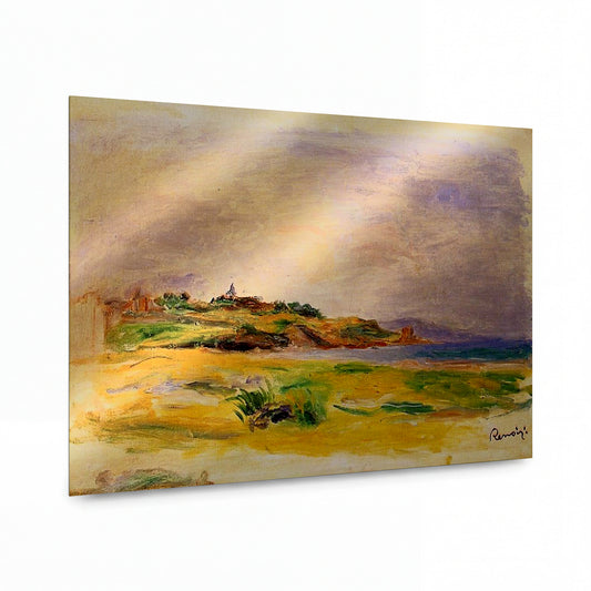 Obraz Renoir — Cagnes Landscape — luxusní reprodukce na kovu — luxusní reprodukce na kovu