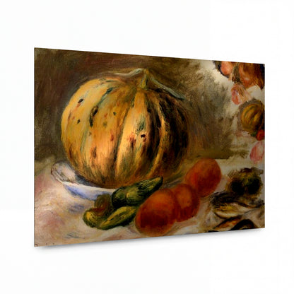 Obraz Pierre-Auguste Renoir — Meloun a rajčata — lesklý obraz na hliníku
