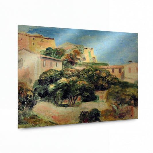 Obraz Pierre-Auguste Renoir — View of Cagnes — umělecká reprodukce na hliníku — umělecká reprodukce na hliníku