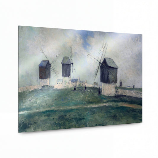Obraz Obraz Maurice Utrillo — Small Mills on the Isle Ouessant (Finistere) — umělecký kovový obraz s vysokým leskem — umělecký kovový obraz s vysokým leskem