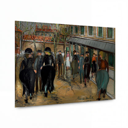 Obraz Maurice Utrillo — The Hospital at Ivry — kovový obraz s vysokým leskem — kovový obraz s vysokým leskem