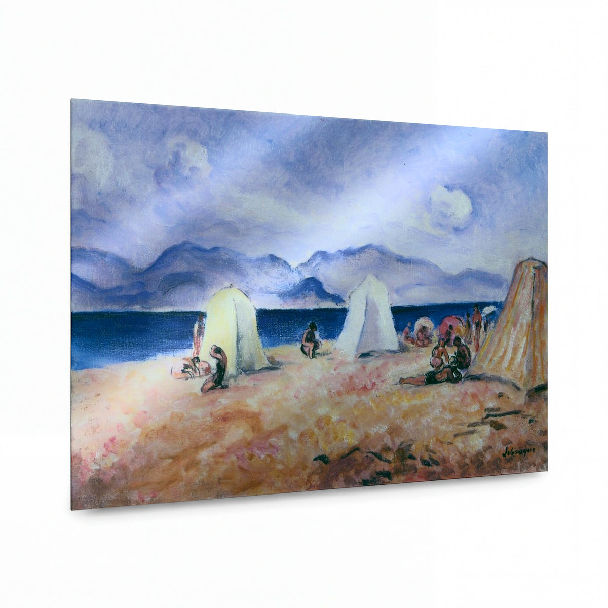 Obraz Henri Lebasque — On the Beach — hliníkový panel s vysokým leskem — hliníkový panel s vysokým leskem