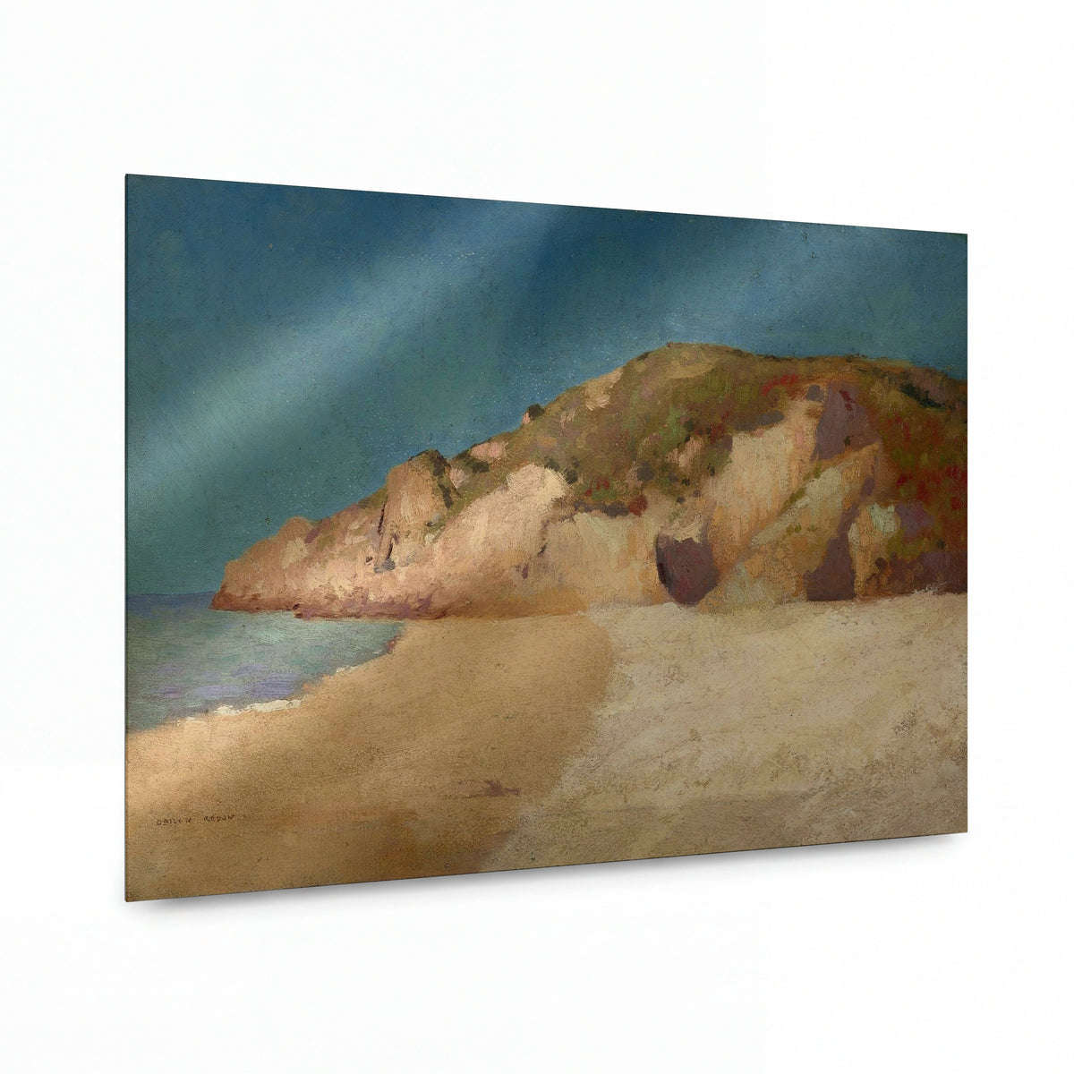 Obraz Odilon Redon — Landscape of Brittany — lesklý kovový obraz — lesklý kovový obraz
