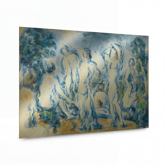 Obraz Paul Cézanne — Skupina koupajících se — prémiová reprodukce na kovovém panelu
