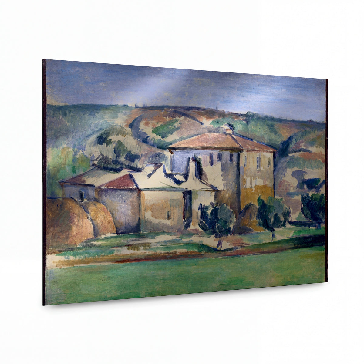 Obraz Paul Cézanne — House in Provence — hliníkový panel s vysokým leskem — hliníkový panel s vysokým leskem