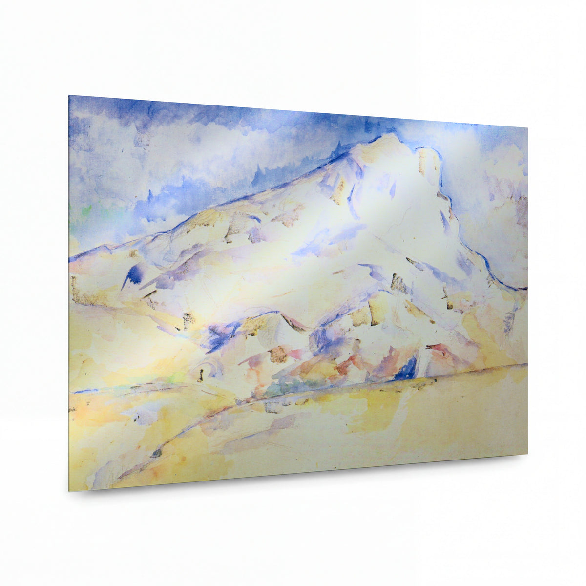 Obraz Paul Cézanne — Mount Sainte-Victoire — reprodukce na kovovém panelu s vysokým leskem — reprodukce na kovovém panelu s vysokým leskem