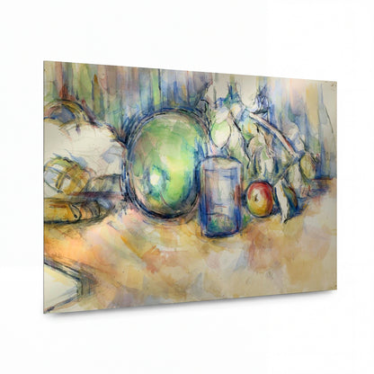 Obraz Paul Cézanne — Zátiší s melounem — hliníkový panel s vysokým leskem — hliníkový panel s vysokým leskem