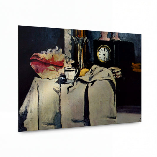Obraz Paul Cézanne — Černé hodiny — reprodukce na lesklém hliníkovém panelu