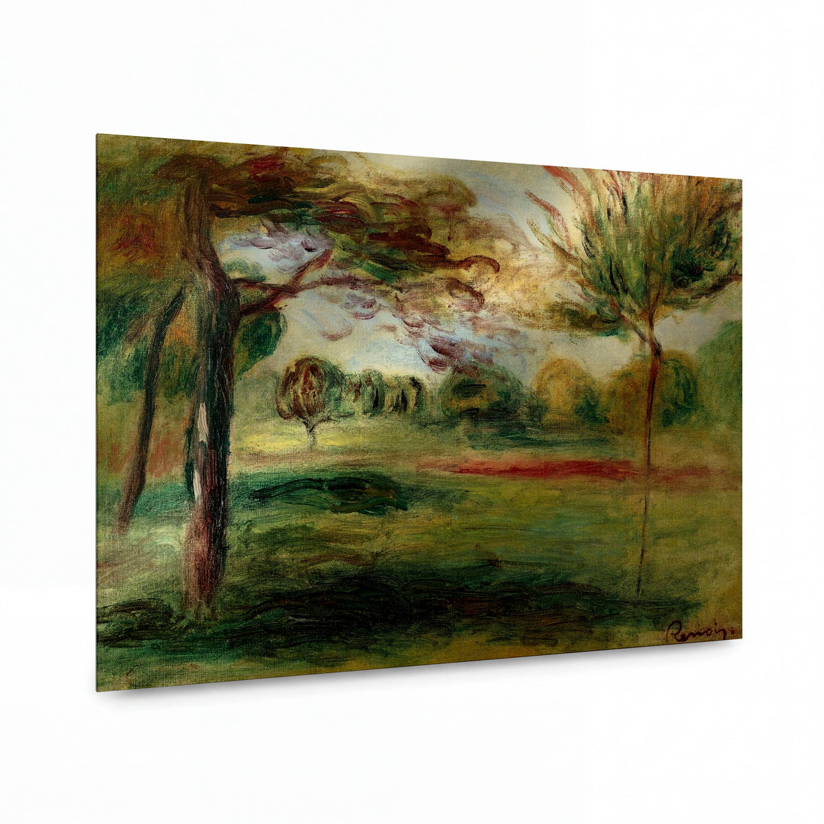 Obraz Pierre-Auguste Renoir — Landscape 02 — reprodukce na lesklém hliníkovém panelu