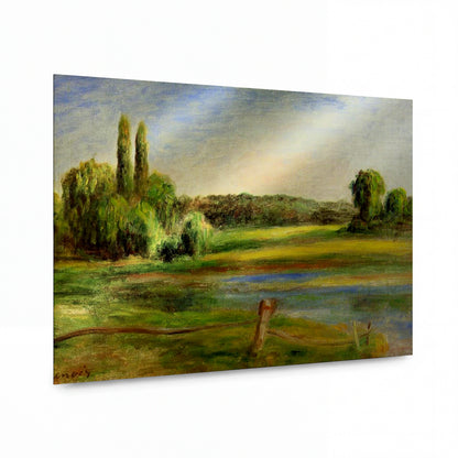 Obraz Pierre-Auguste Renoir — Krajina s plotem — hliníkový panel s vysokým leskem — hliníkový panel s vysokým leskem