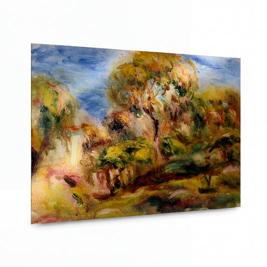Obraz Pierre Auguste Renoir — Landscape, 1917 — luxusní reprodukce na kovu — luxusní reprodukce na kovu