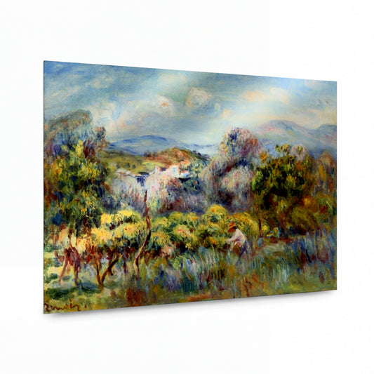 Obraz Renoir — Orange Trees — umělecký kovový obraz s vysokým leskem