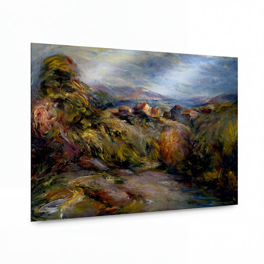 Obraz Pierre-Auguste Renoir — The Hills of Cagnes — kovový obraz na hliníkovém panelu