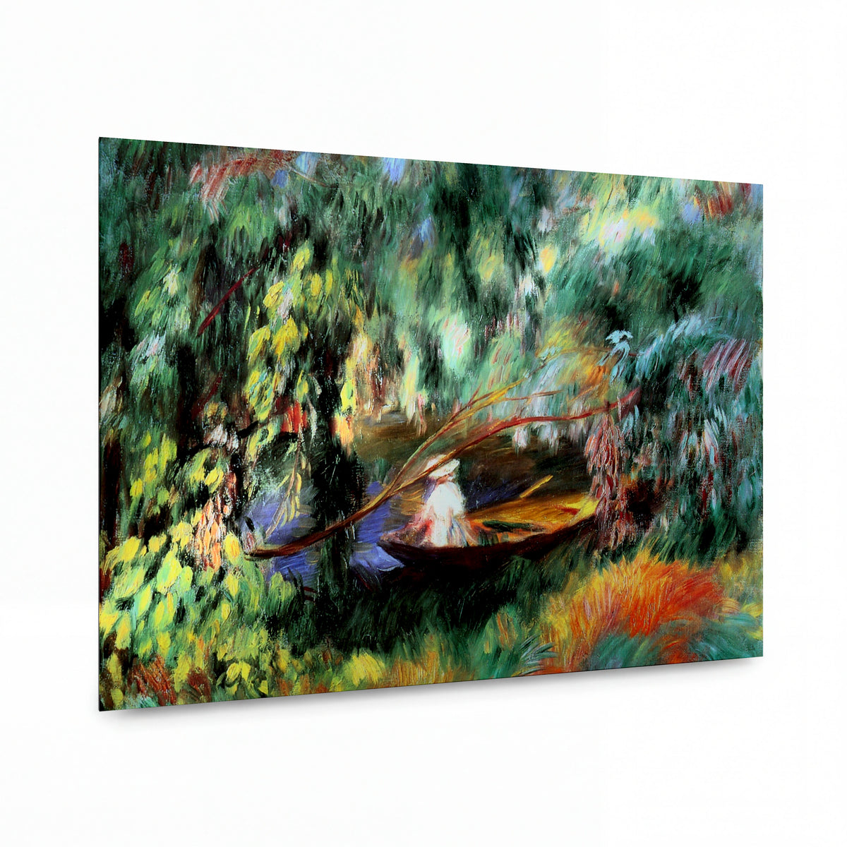 Obraz Pierre-Auguste Renoir — The Skiff — umělecký kovový obraz s vysokým leskem